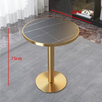 Großhandel B2B Gastronomiemöbel Cafe Bar Restaurants Hotel Einrichtung Keramik Tisch rund Edelstahl beine schwarzgold BB